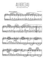 Téléchargez l'arrangement pour piano de la partition de grieg-au-berceau--piece-lyrique-op68-n5 en PDF